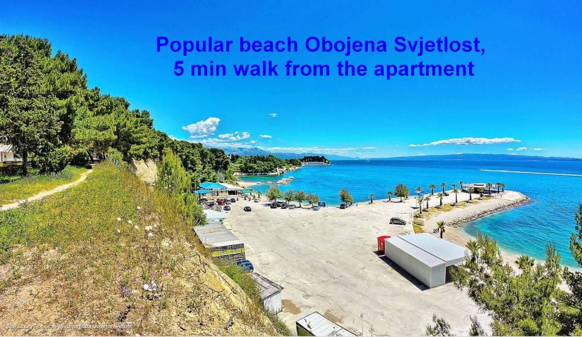 Beachfront Apartment Milan, With Balcony Split Bagian luar foto